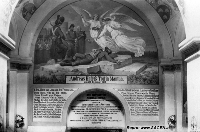Andreas Hofer's Tod in Mantua am 20. Februar 1810
