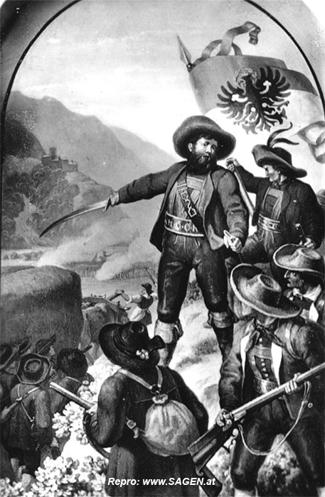 Siegreiches Gefecht der Tiroler gegen Bayern bei Sterzing 11. April 1809