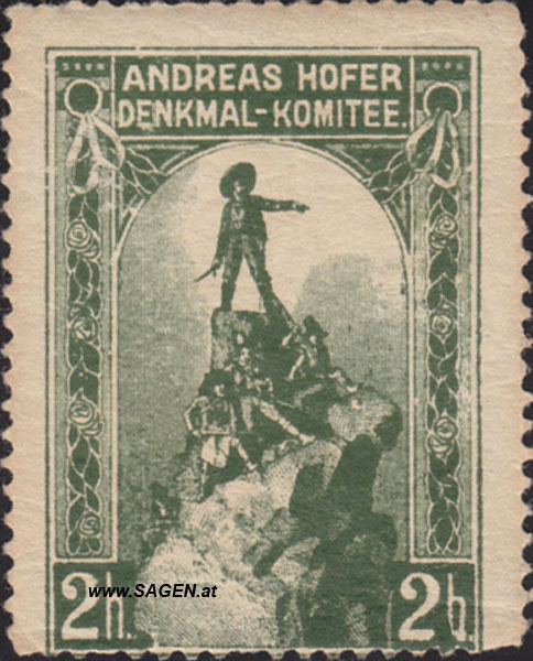 Briefmarke Andreas Hofer Denkmal-Komitee 