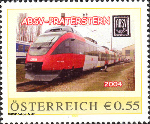 Briefmarke "ABSV-Praterstern"