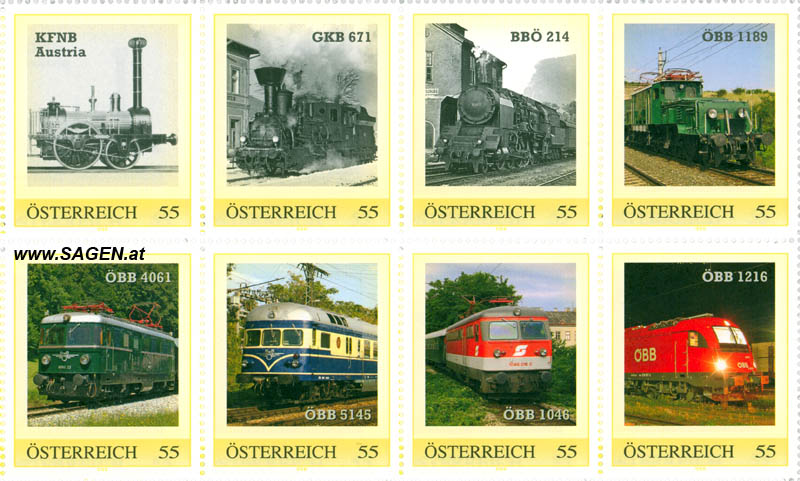 Briefmarkenblock "Vom Dampf zum Strom"