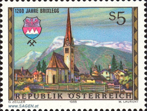 Briefmarke "1200 Jahre Brixlegg"