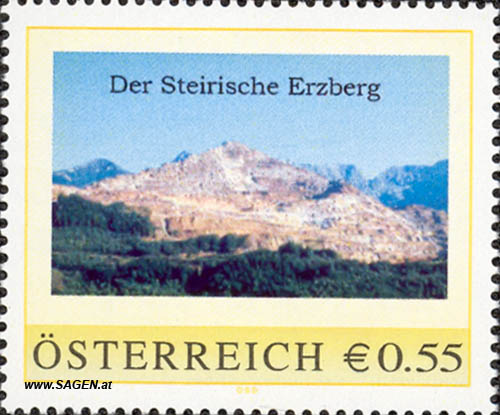 Briefmarke "Der Steirische Erzberg"