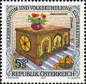 Briefmarke 5,50 S, Bauerntruhe Kärnten