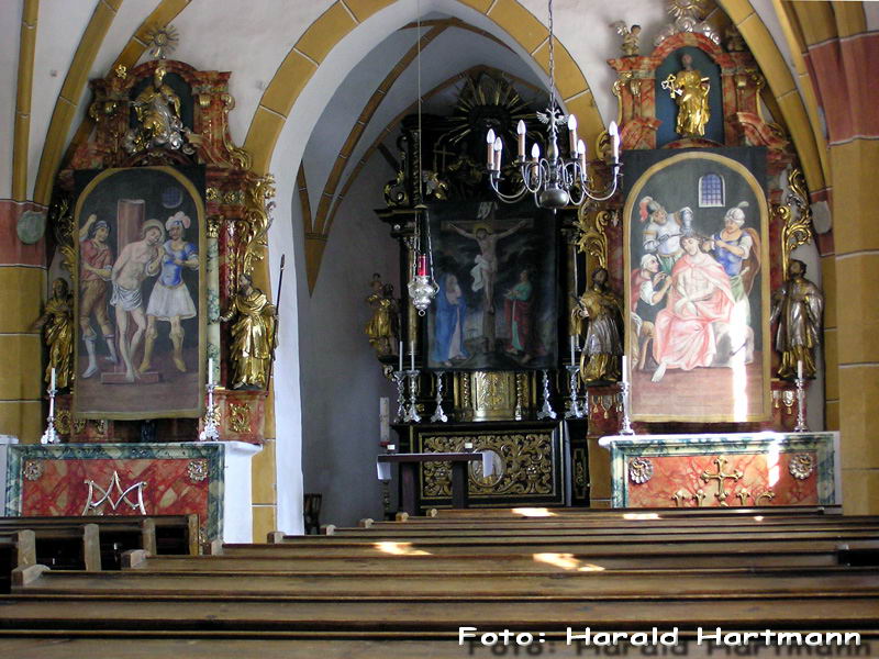 Fastentuchfolge in der Kirche Taggenbrunn © Harald Hartmann