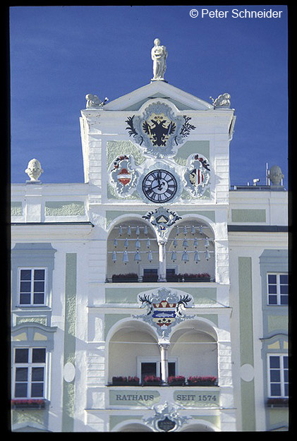 Gmunden, Rathaus, Glockenspiel © Peter Schneider