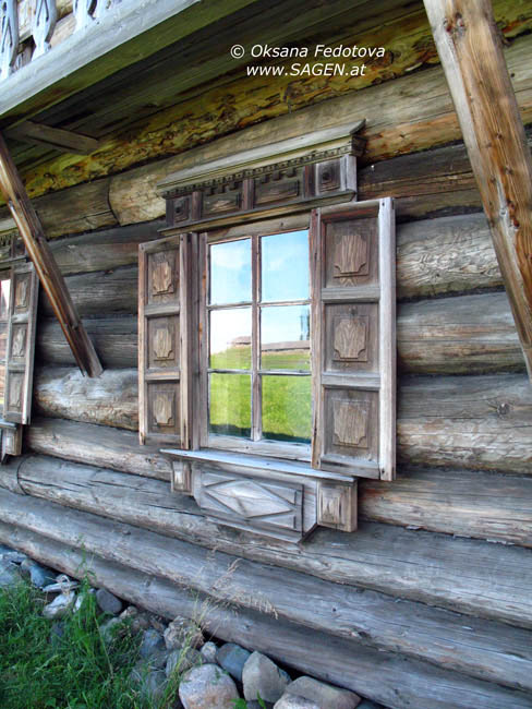 Oschewnew-Haus, Fenster, Kishi © Oksana Fedotova