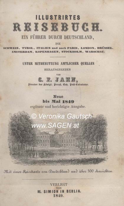 Reiseliteratur: Jahn, 1849; © Digitalisierung: Veronika Gautsch, www.SAGEN.at