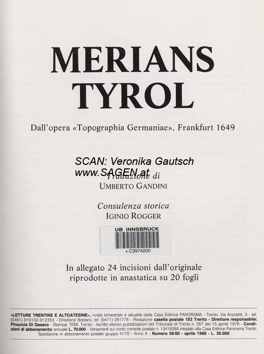 Reiseliteratur: Merian 1649; © Digitalisierung: Veronika Gautsch, www.SAGEN.at