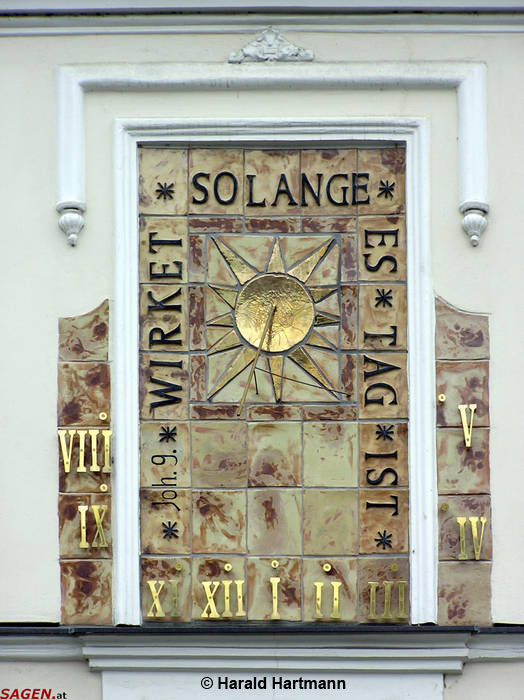 Sonnenuhr Klosterneuburg, Weidling © Harald Hartmann