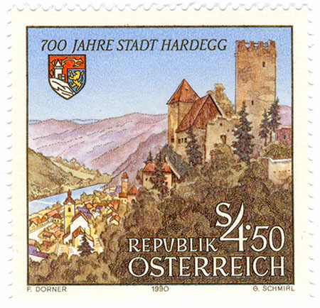 Briefmarke 700 Jahre Stadt Hardegg