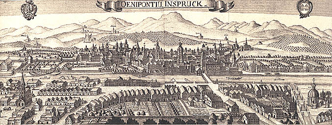Innsbruck um die Mitte des 17. Jahrhunderts