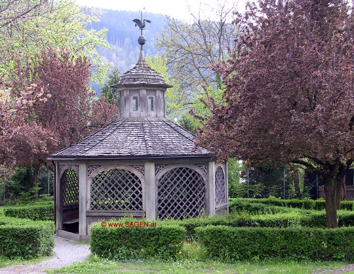 Romatischer Gartenpavillon auf dem Areal des Stiftsgartens
