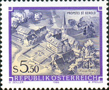 Briefmarke Probstei St. Gerold