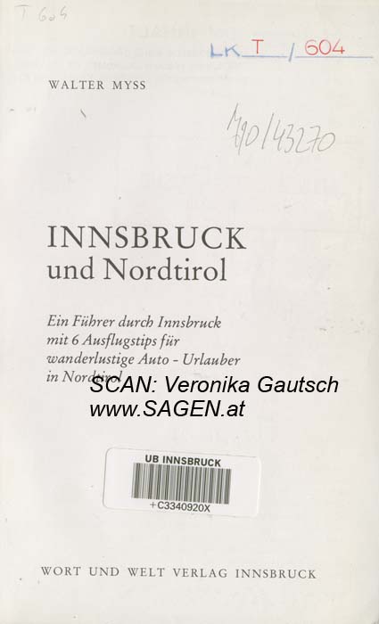 Reiseliteratur: Myss, 1977; © Digitalisierung: Veronika Gautsch, www.SAGEN.at