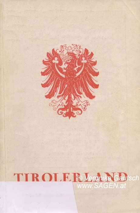 Reiseliteratur: Tirolerland, 1929; © Digitalisierung: Veronika Gautsch, www.SAGEN.at