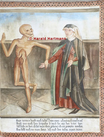 Der Tod holt die Nonne, Metnitzer Totentanz © Harald Hartmann